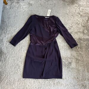 Rickie Freeman Teri Jon Women’s Purple Plum Coctail Dress Size 14